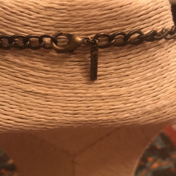 Nine West animal print earth tone beaded necklace - Picture 2 of 6